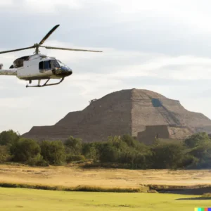 teotihuacan pyramids helicopter tour