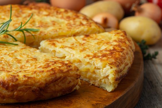 Traditional Spanish tortilla served at Bulla Condesa, a Mexican dining destination