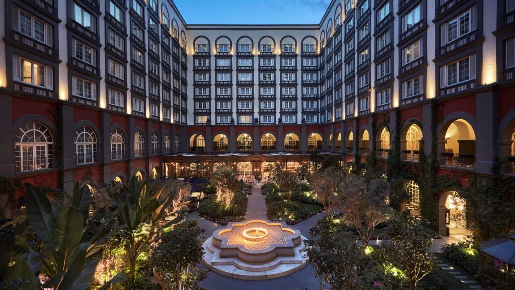 Exterior View of a High-End Hotel Near Chapultepec Castle